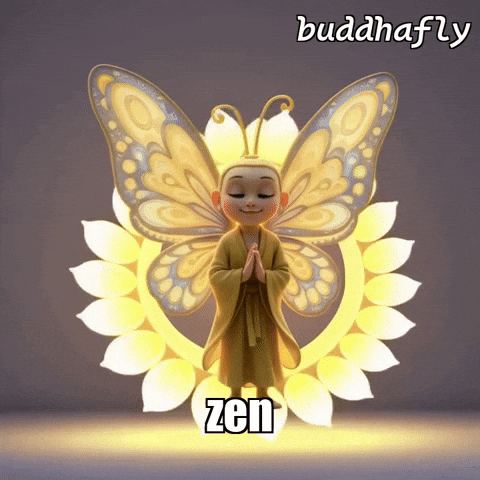 Enlightenment Calming GIF by BuddhaFlyJourney