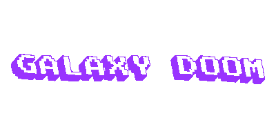 Galaxy Purple Text Sticker