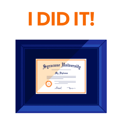 I Did It College Sticker by Syracuse University