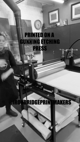 Ironbridgeprintmakers relief printer printed etching GIF