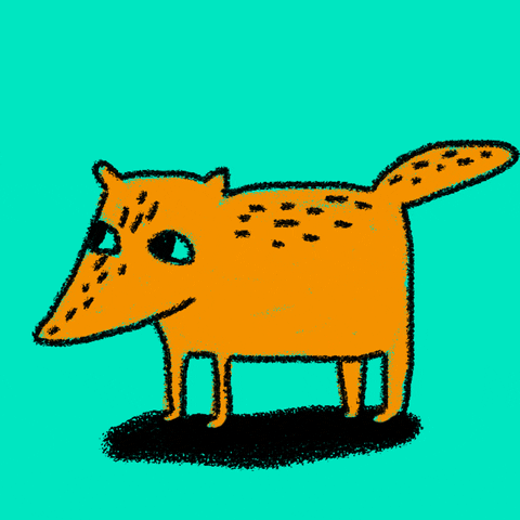 small fox illustration GIF by Kochstrasse™
