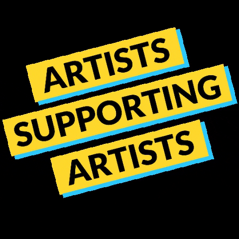artismycareer artist artist support artists supporting artists artismycareer GIF