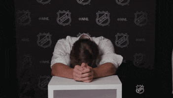 scared ice hockey GIF by NHL