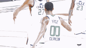 High Five Utah Jazz GIF by NBA