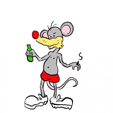 Stephen_Petronis party drunk drinking rat GIF