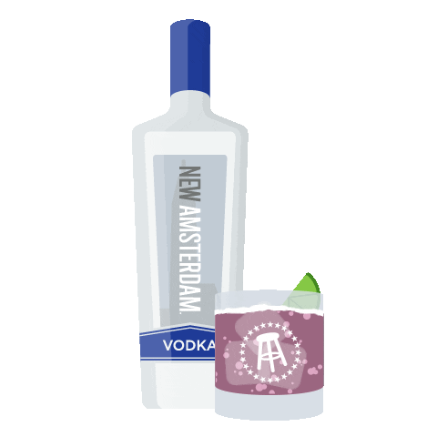 Happy Hour Golf Sticker by New Amsterdam Vodka