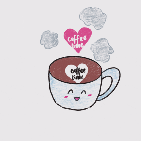 janetotolau love happy heart coffee GIF