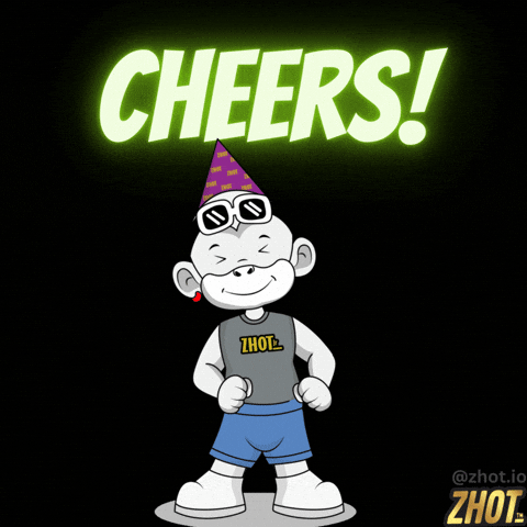 Cheers Drink Up GIF by Zhot Shop