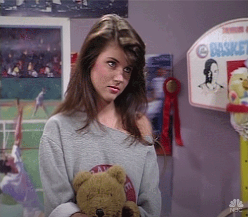 Kelly Kapowski Screech GIF by NBC - Find & Share on GIPHY