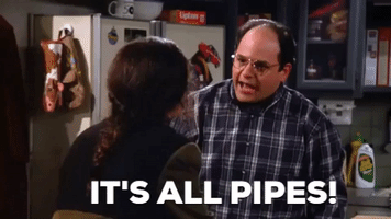 George Costanza It'S All Pipes GIF