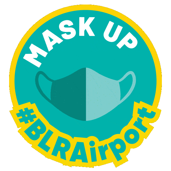 Bangalore Sanitise Sticker by BLRairport