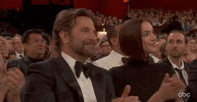bradley cooper applause GIF by The Academy Awards