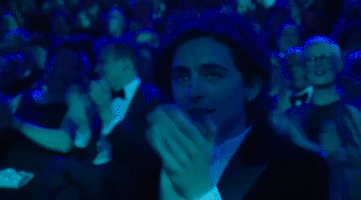 timothee chalamet clapping GIF by BAFTA