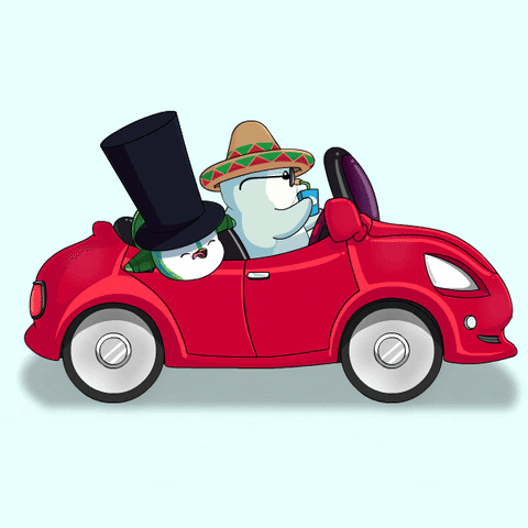 Road Trip Fun GIF by Pudgy Penguins