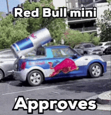 Red Bull Car GIF