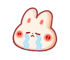 Sad Bunny Sticker
