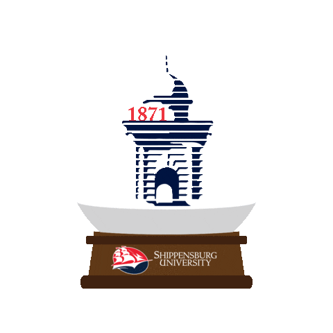 Ship Snow Sticker by Shippensburg University