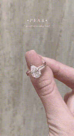 ShivShambuDiamonds diamond ring pear engagement ring GIF