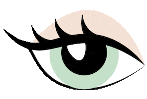 Eyes Josefina Sticker by Cosmicabyjosefina