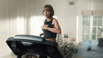 girl on treadmill
