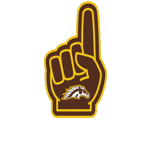 Number 1 Sticker by WMU Broncos