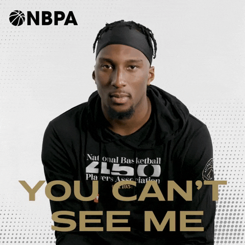 You Cant See Me Players Association GIF by NBPA