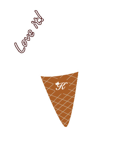 Love It Ice Sticker by Gelateria King