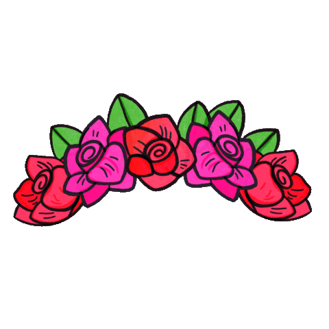 Flowers Corona Sticker by Vilore