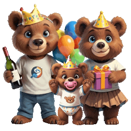 Happy Birthday Celebration Sticker