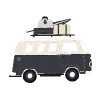 Camper Camping Sticker by Swafing