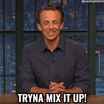 Mix It Up Seth Meyers GIF by Late Night with Seth Meyers
