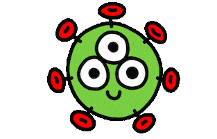 Doodle Virus Sticker by orlandosoyyo