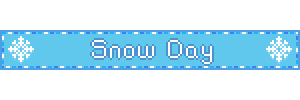 Snow Day Pixel Sticker