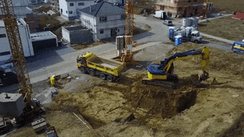 steuertiefbau excavator bagger tiefbau earthworks GIF