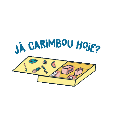 Carimbo Sticker by Veio na Mala