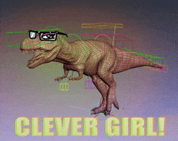 Clever Girl Art GIF by Achiloid