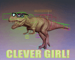 Clever Girl Art GIF by Achiloid