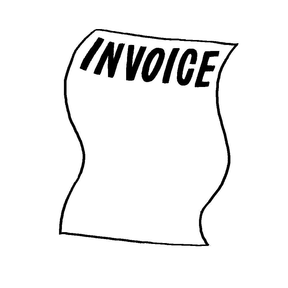 Invoice Sticker by Bridget M