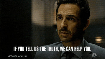 tell me the truth nbc GIF by The Blacklist