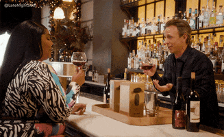 Happy Hour Laughing GIF by Late Night with Seth Meyers