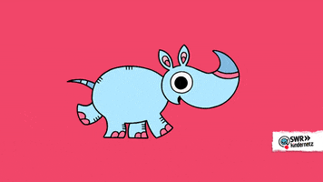 animation rhino GIF by SWR Kindernetz