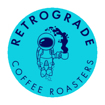 Coffee Fuel For People Not Rockets Sticker by Retrograde Roasters