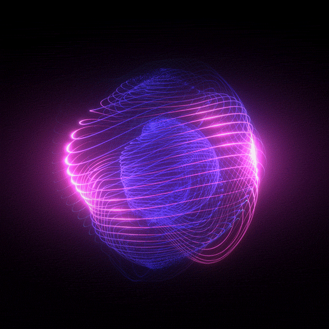 xponentialdesign loop blue neon purple GIF
