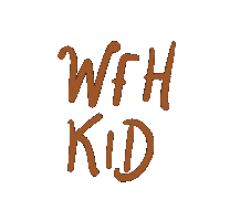 Wfh Kid Sticker by Shylla