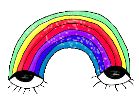 Rainbow Colours Sticker by Linnéa Claeson