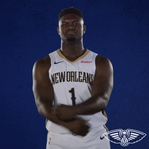 Screaming Zion Williamson GIF by New Orleans Pelicans