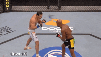 Anderson Silva Knockout GIF by DevX Art