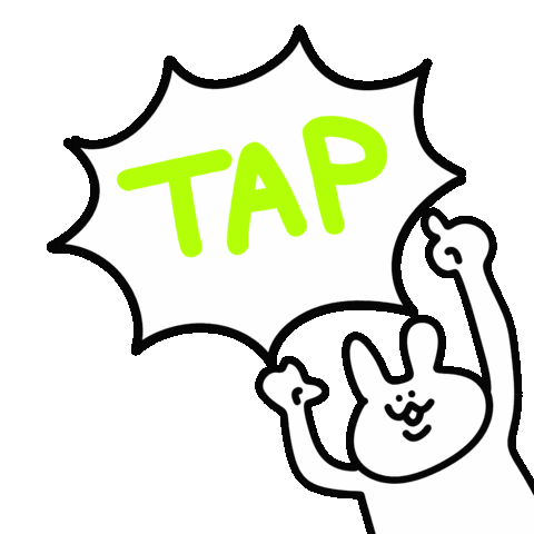 Rabbit Tap Sticker