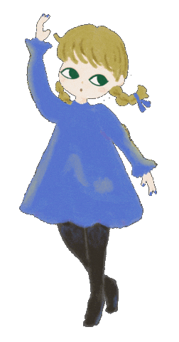 Happy Girl Sticker