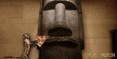 night at the museum pizza GIF